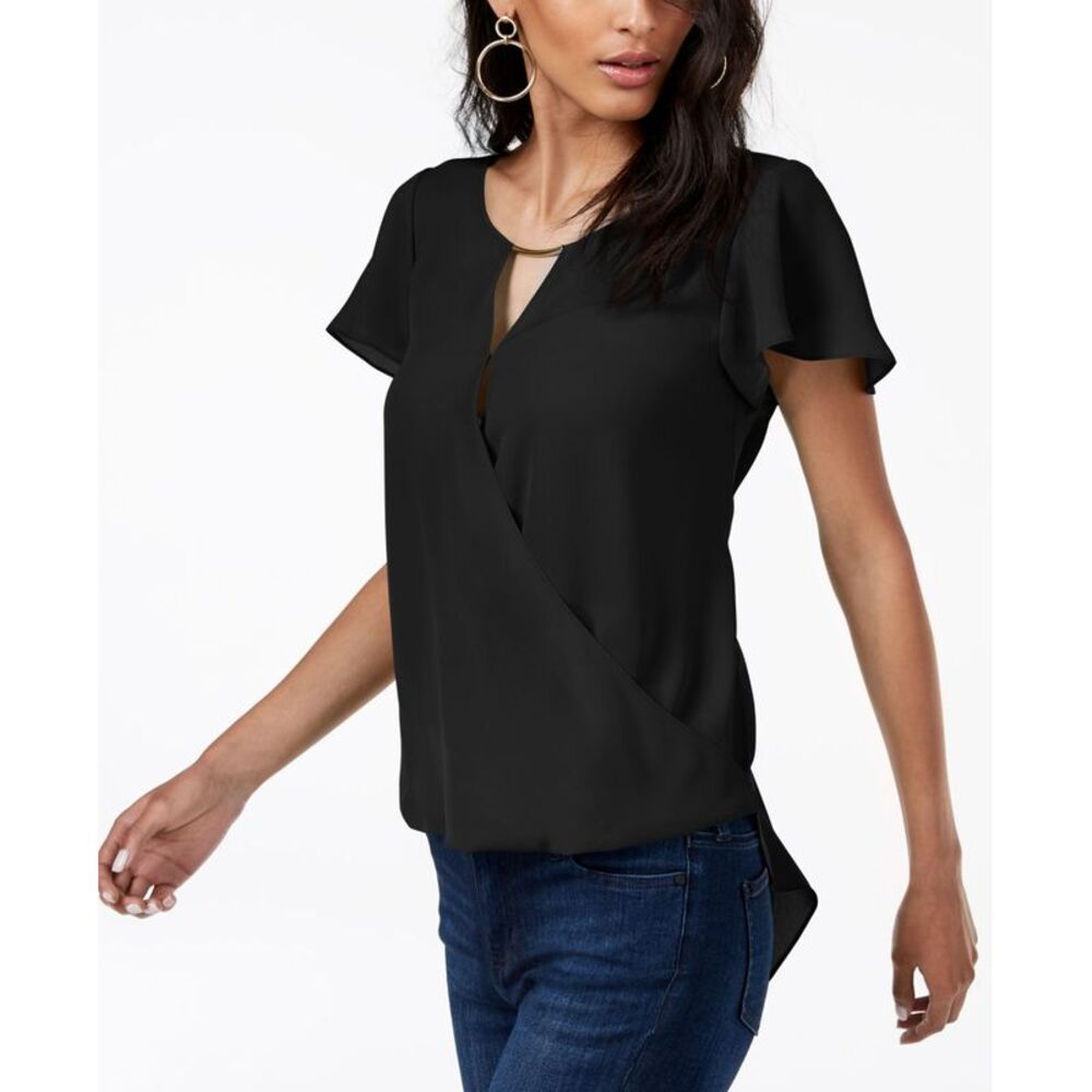 INC International Concepts High Low Hardware Detail Top